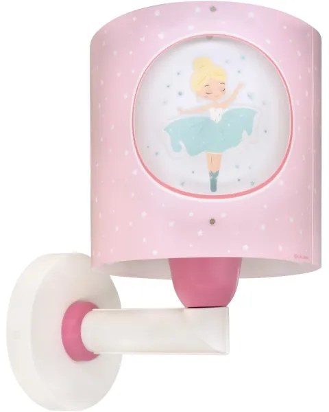 Dalber 60919 - Lampada da parete per cameretta PRINCESS DANCE 1xE27/15W/230V rosa