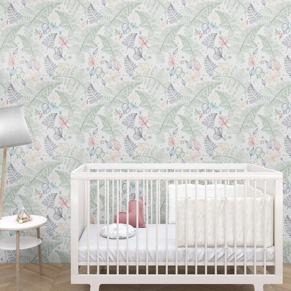 Carta da parati – Foglie delicate di felce