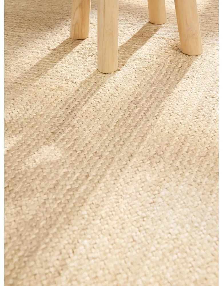 Tappeto colore naturale chiaro in iuta reversibile e tessuto a mano 80x150 cm Sharmila Natural White – Hanse Home