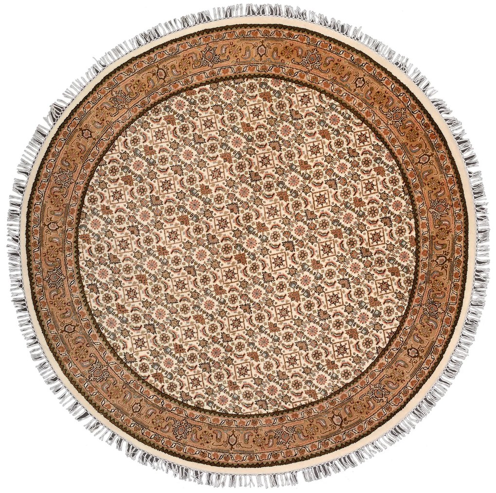 Bidjar Tappeto orientale 200 x 200 Beige (Indian) Annodato A Mano