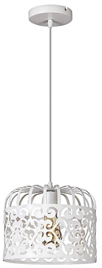 Rabalux 2161 - Lampadario ALESSANDRA 1xE27/60W/230V bianco