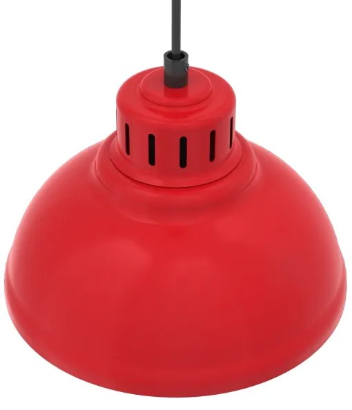 Lampada a sospensione ALTAR 1xE27/60W rosso