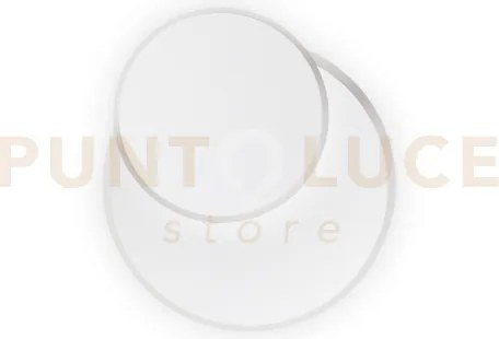 Pouche tondo applique a parete bianco a led 3000k 15w  2000 lm
