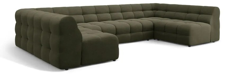 Divano angolare verde (a U) Kendal – Micadoni