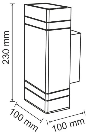 Applique da esterno GILBERT 2xGU10/10W/230V IP44
