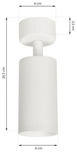 Luce Spot MICA 1xGU10/25W/230V