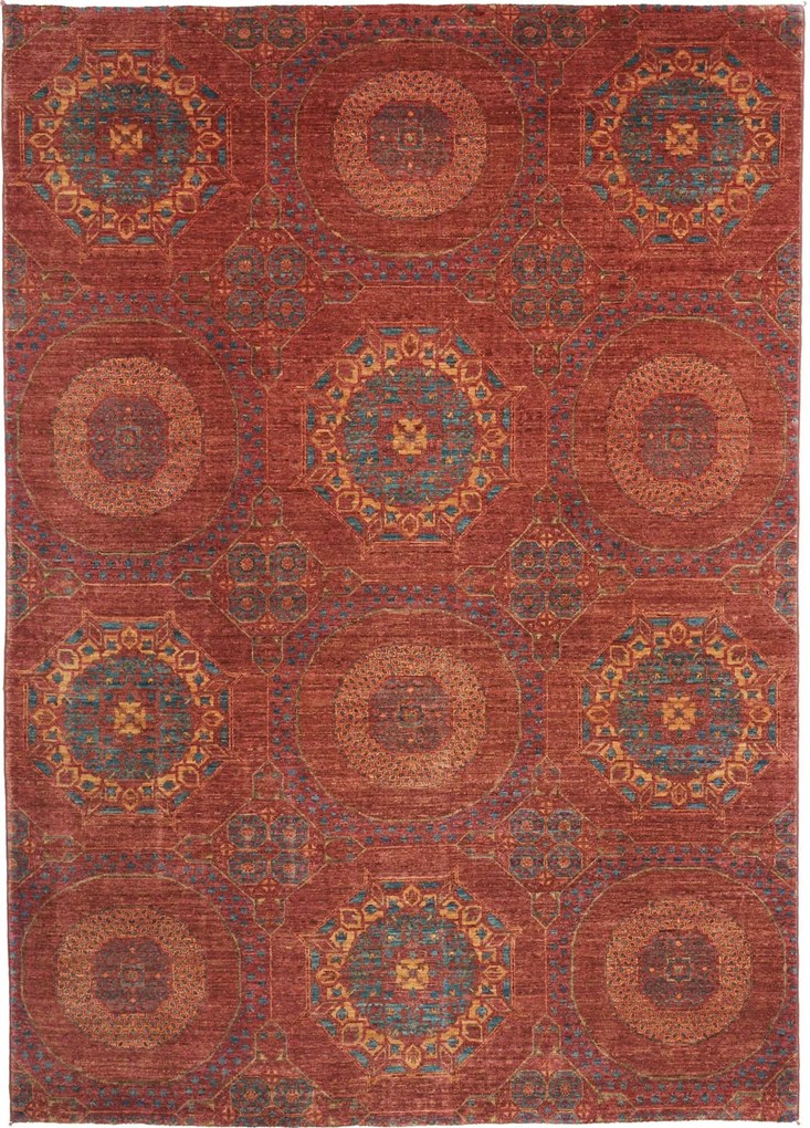 Mamluk Tappeto 240 x 170 Viola (Pakistan) Annodato A Mano