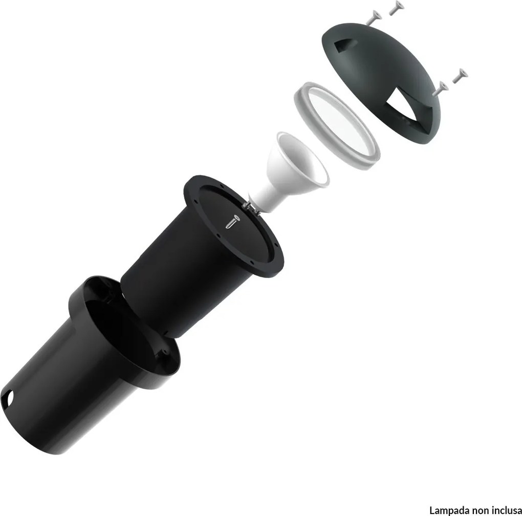 Faretto Calpestabile GU10 Bidirezionale IP66 - Doppio pressacavo