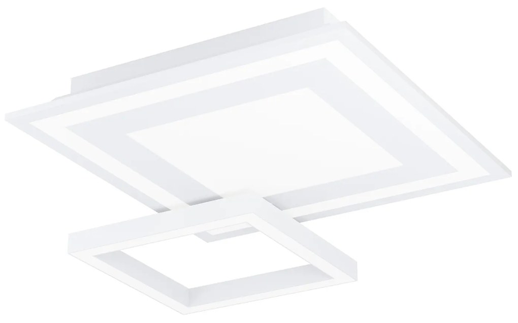 Plafoniera Moderna Savatarila-Z Acciaio Bianco 4 Luci Led Integrato 2,7W