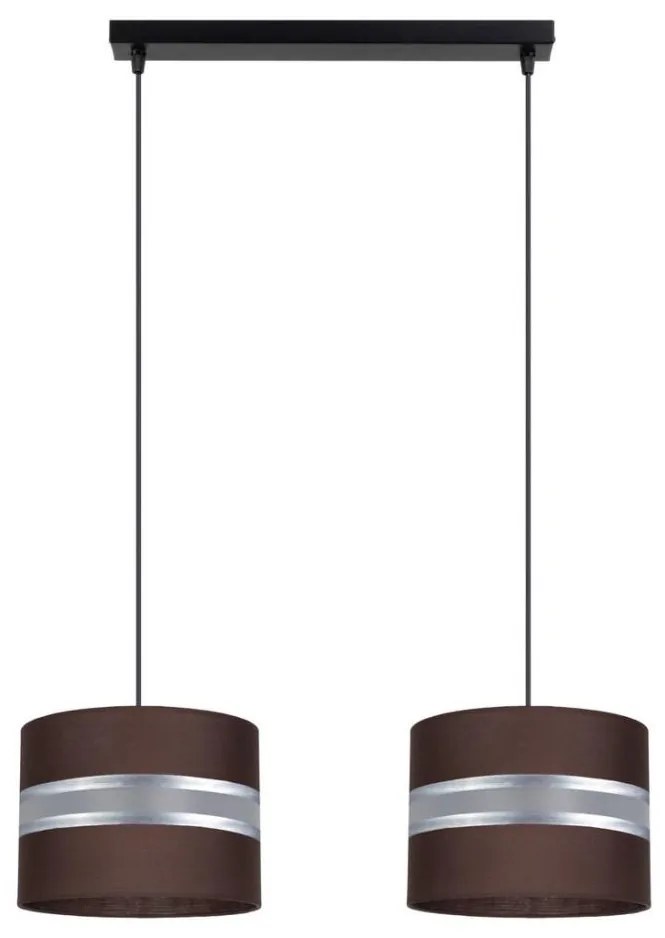 Lampadario su corda   CORAL 2xE27/60W/230V marrone