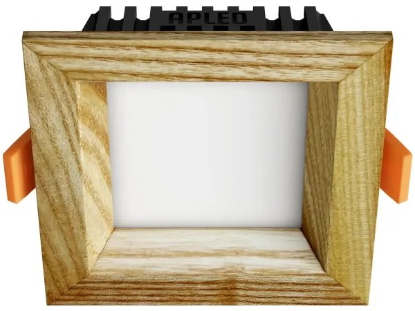 APLED - Lampada LED SQUARE WOODLINE LED/3W/230V 3000K 9x9 cm cenere legno solido