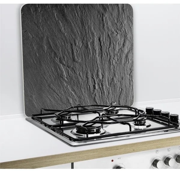 WENKO 2712984500 - Piastra di copertura ABDECKPLATTE - NEUTRO 56x50 cm nera/trasparente