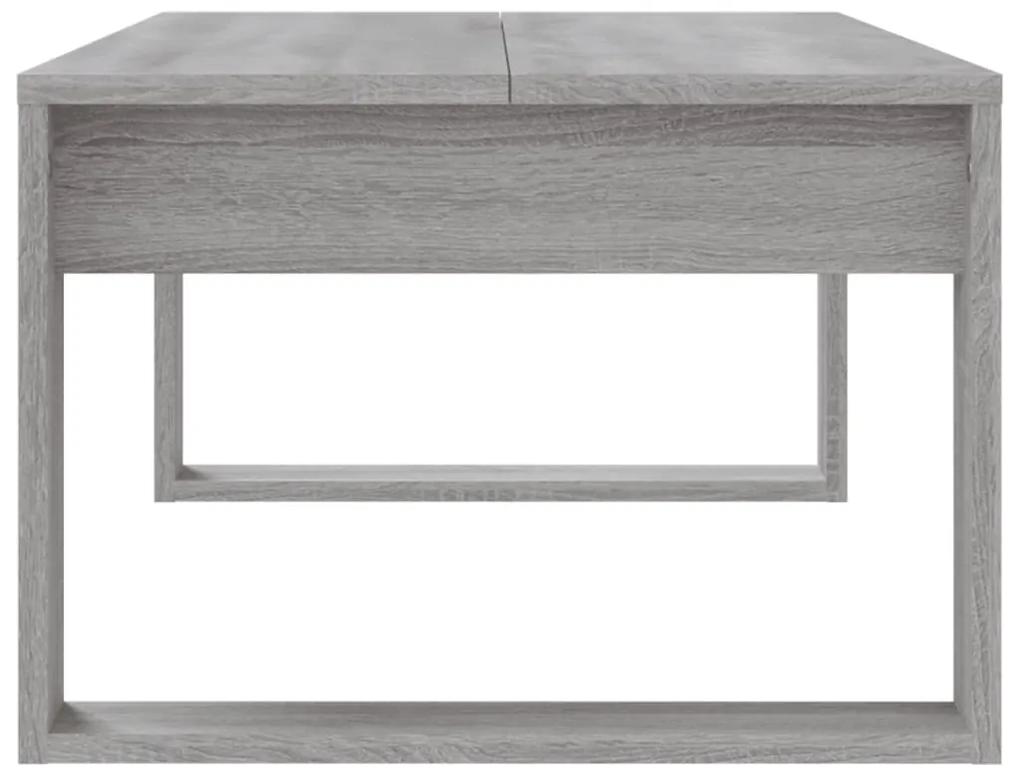 Tavolino da Salotto Grigio Sonoma 102x50x35cm Legno Multistrato