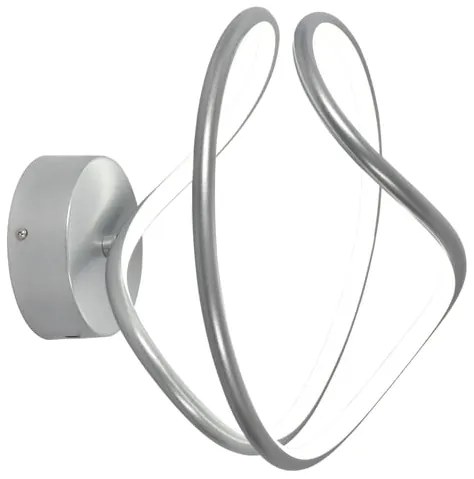Applique LED moderno Konny grigio IP20, con regolazione di temperatura 1750 lumen, NOVECENTO