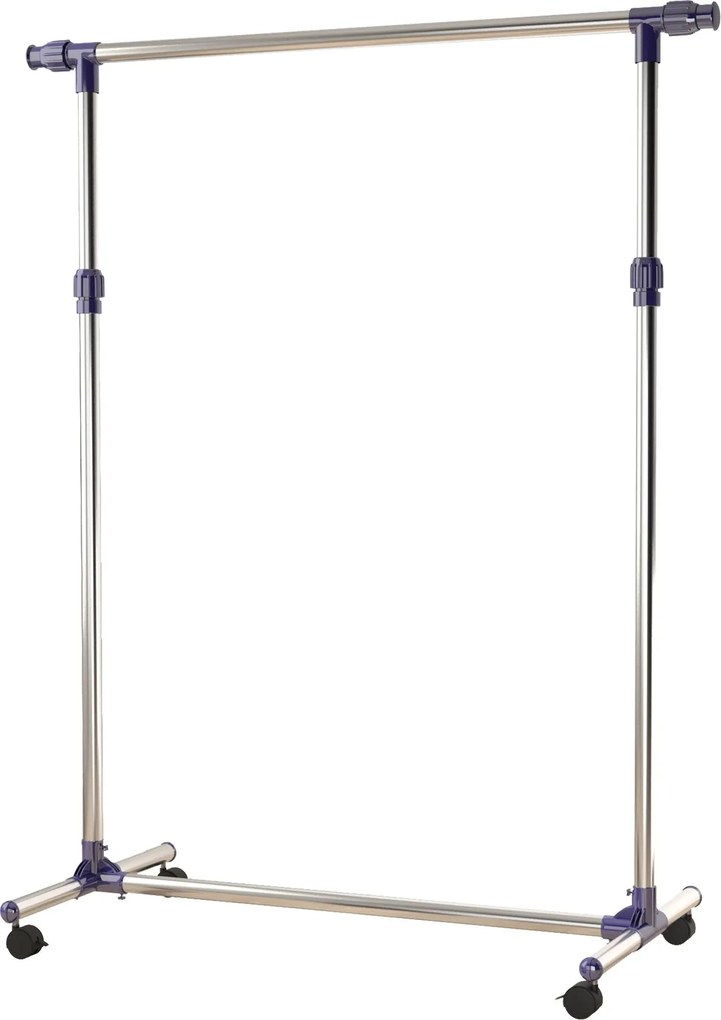 Stender Appendiabiti Larghezza e altezza regolabili con Ruote in Acciaio Inox 160x170 cm...