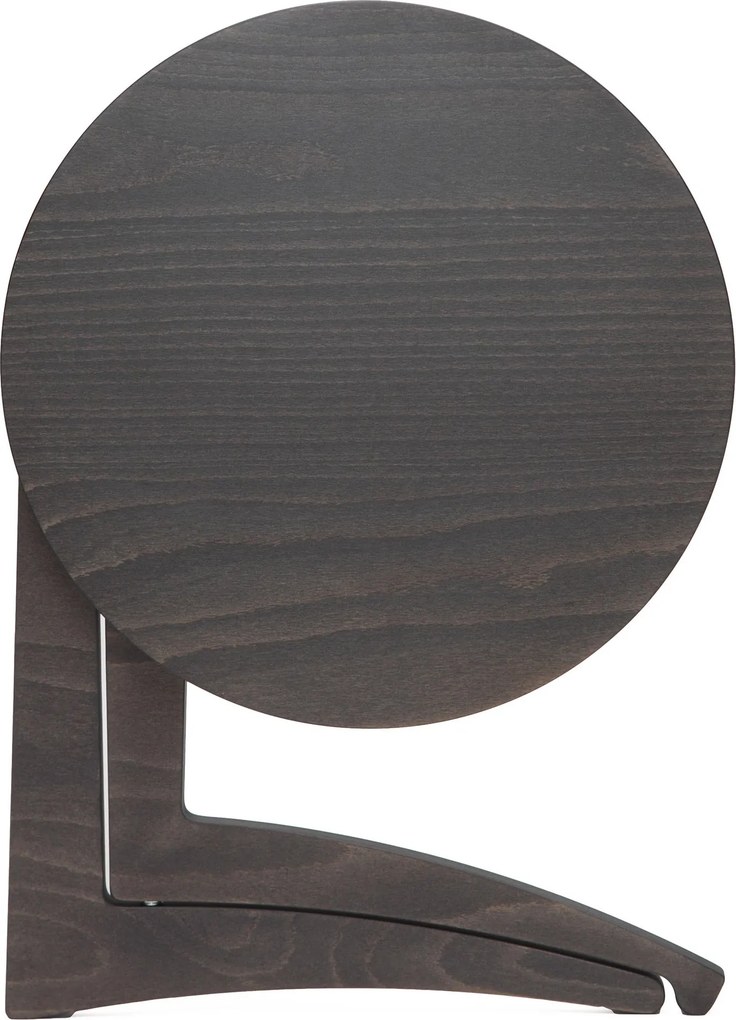 Tavolino Pieghevole da Salotto Ø43x51 cm in Legno Grigio Scuro...