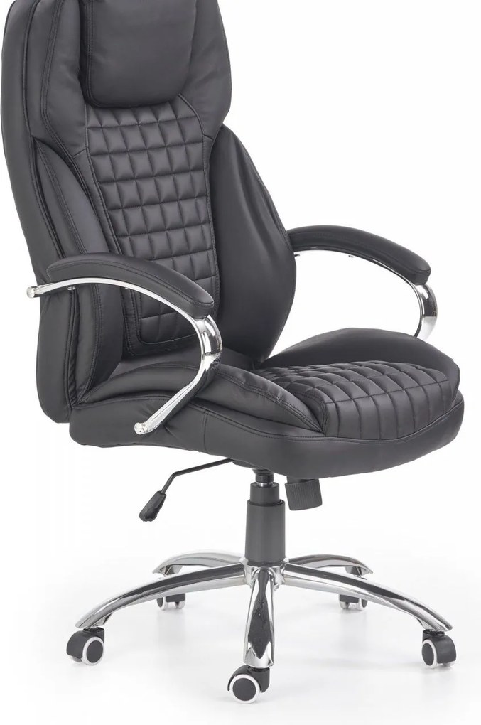 Sedia da ufficio King in nero - H124 cm