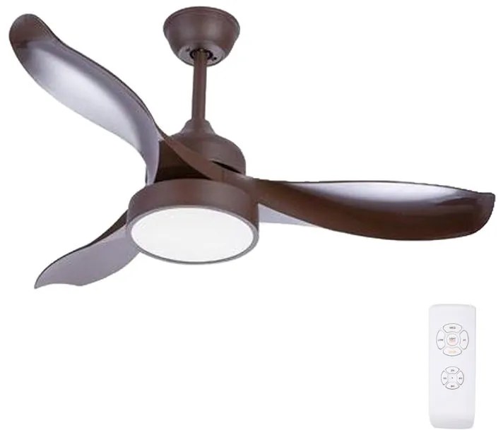 Ventilatore da soffitto Ramona marrone, Ø 114 cm IP20