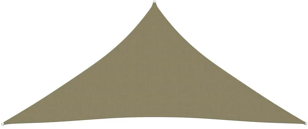 Parasole a Vela Oxford Triangolare 4,5x4,5x4,5 m Beige