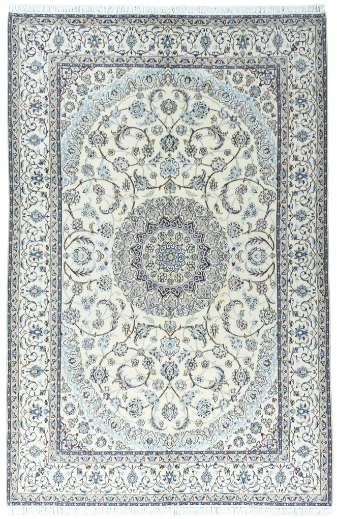 Nain Tappeto 200x310 Beige (Iran) Annodato A Mano