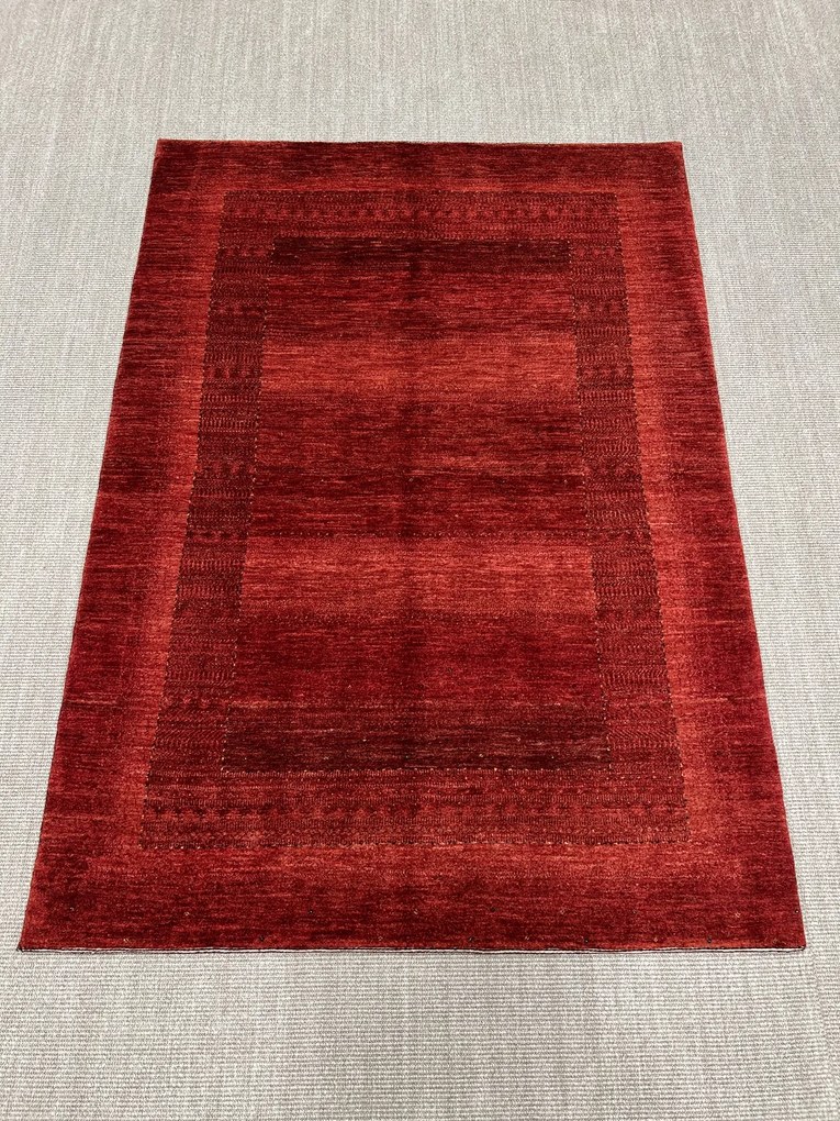 Loribaft Tappeto 210 x 150 Rosso (Iran) Annodato A Mano