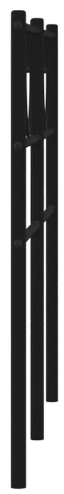 Testiera in metallo nero 150 cm