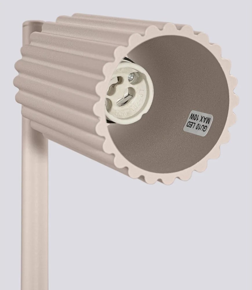 Lampada da tavolo grigio tortora in metallo (altezza totale 43 cm) Gleam – Sollux