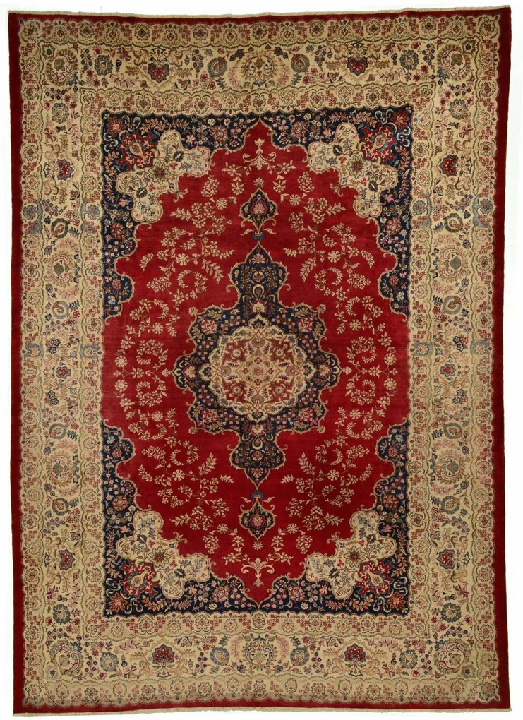 Kashan Tappeto persiano 320x440 Rosso (Iran) Annodato A Mano