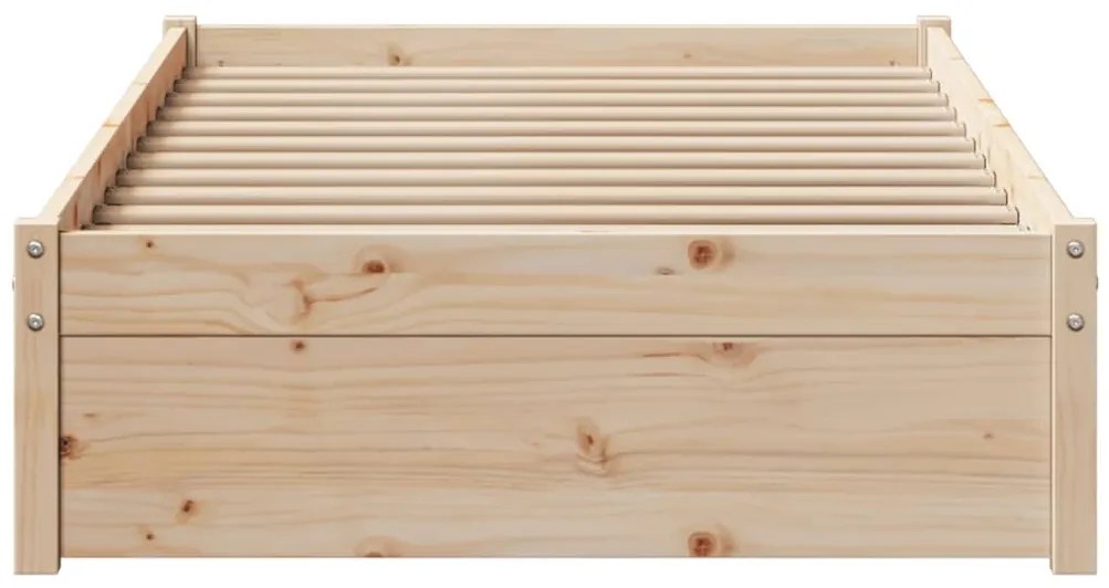 Giroletto senza materasso 100x200 cm in legno massello di pino