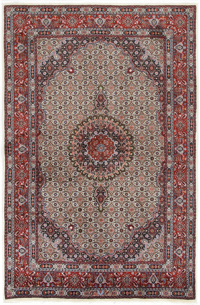 Moud Tappeto 140 x 220 (Iran) Annodato A Mano