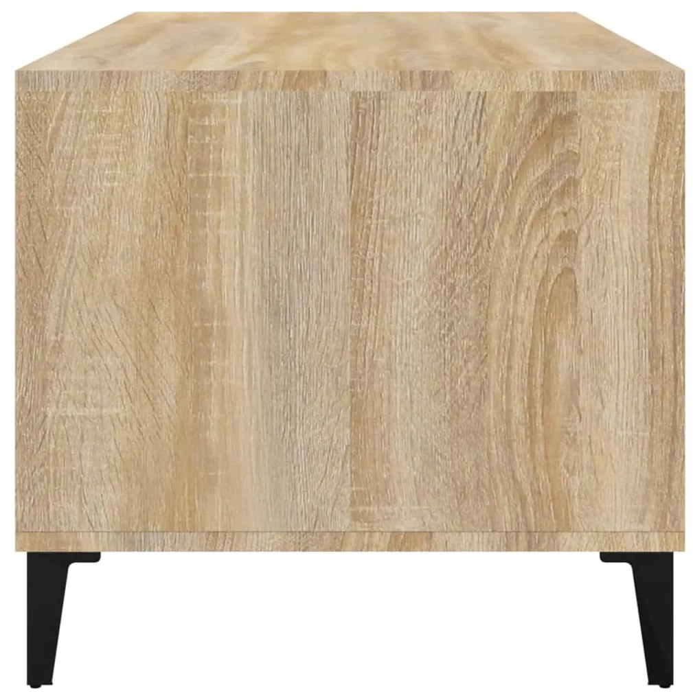 Tavolino da Salotto Rovere Sonoma 90x49x45 cm Legno Multistrato