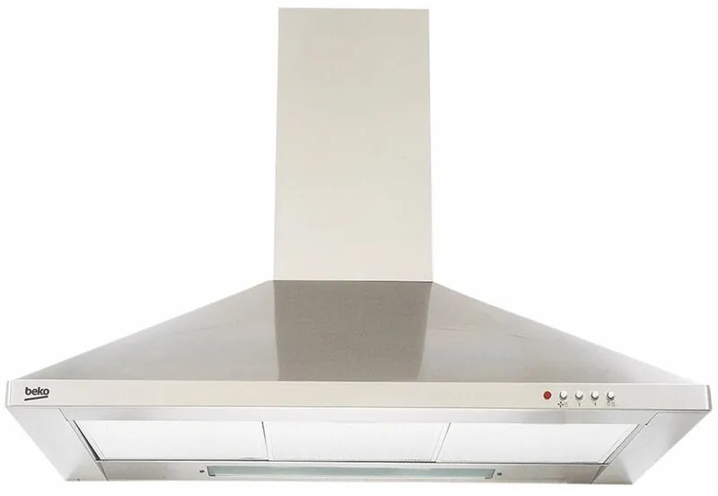 cappa da parete decorativa 90cm 400m3/h - cwb9441xnh inox - beko