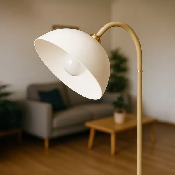 Lampada da terra ZACK 1xE27/15W/230V beige