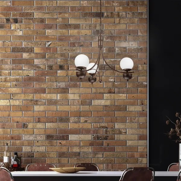 Brilagi - LED Lampadario a sospensione con catena COTTAGE 3xG9/40W/230V quercia/bianco