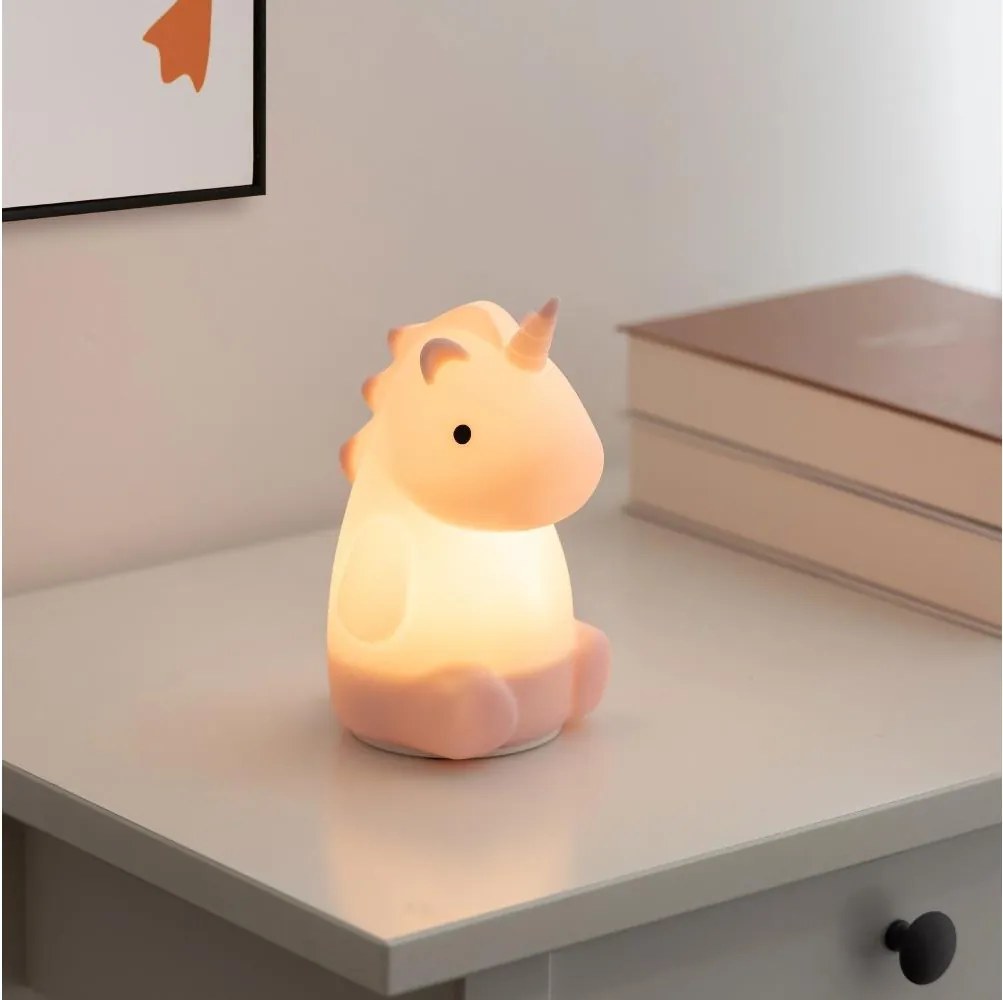 Eglo 75946-LED RGBW Luce notturna ricaricabile per bambini CASTELLINO LED/5W/5V 1200mAh unicorno