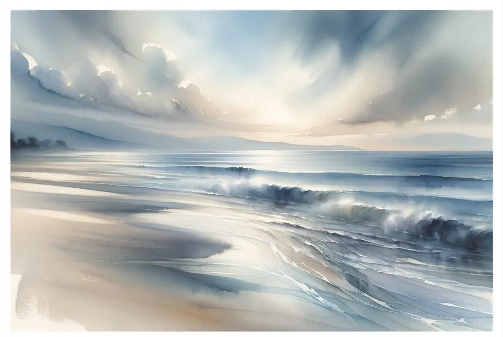 Quadro su tela – Mare calmo all’alba