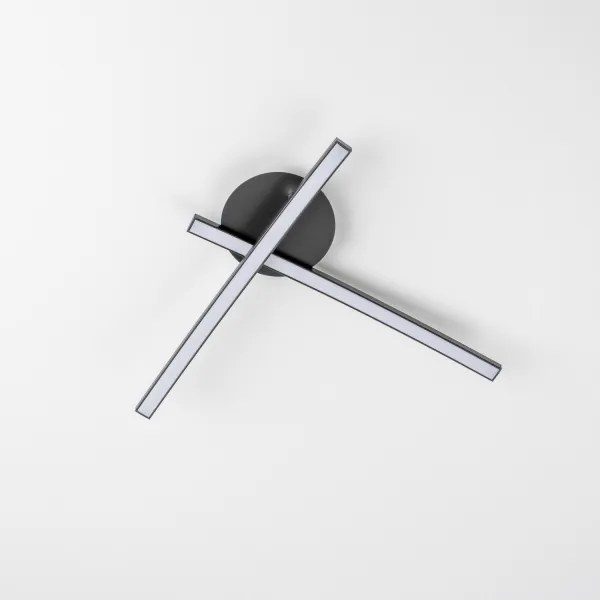 Plafoniera LED 2xLED/6W/230V nera