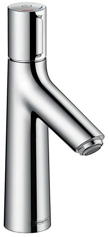Rubinetto per lavabo a canna media getto laminare cristallino Talis s cromo lucido HANSGROHE H 22 cm