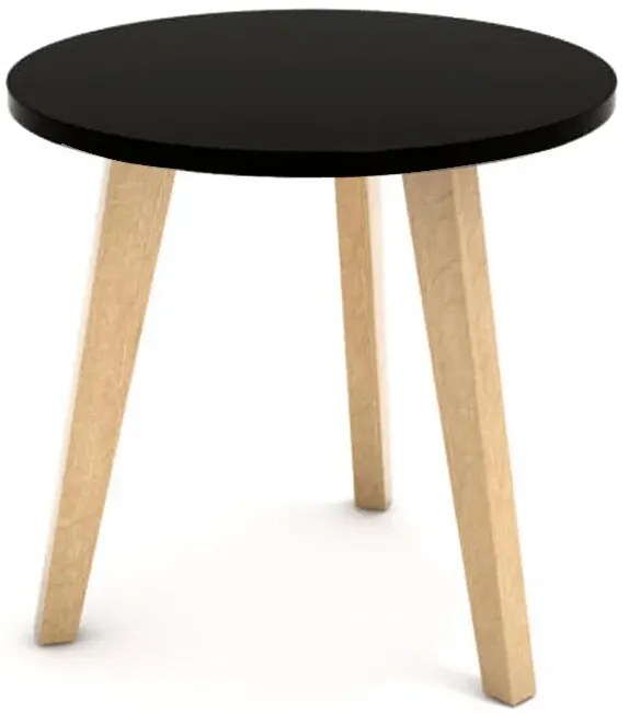 Tavolino in stile scandinavo 40 cm - nero