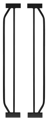 Lionelo - Cancello di sicurezza TRUUS SLIM nero/marrone