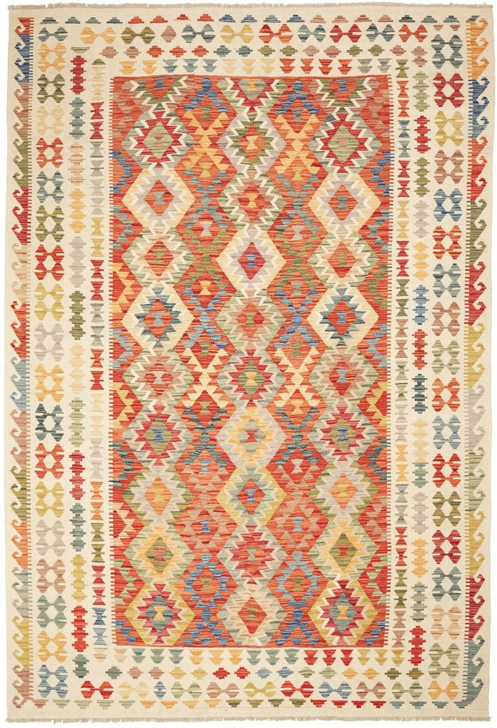 Kilim Tappeto 210 x 300 (Pakistan) Tessuto A Mano