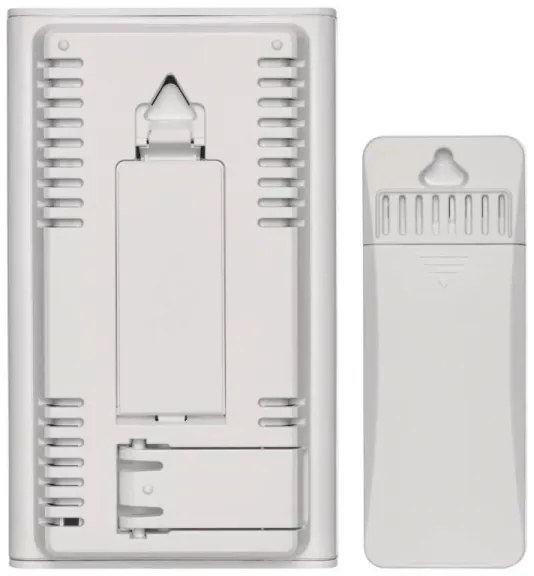 Stazione meteo wireless con sveglia 2xAAA bianco