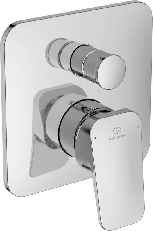 Rubinetto per incasso doccia getto laminare cristallino monocomando Ceraplan cromo lucido IDEAL STANDARD