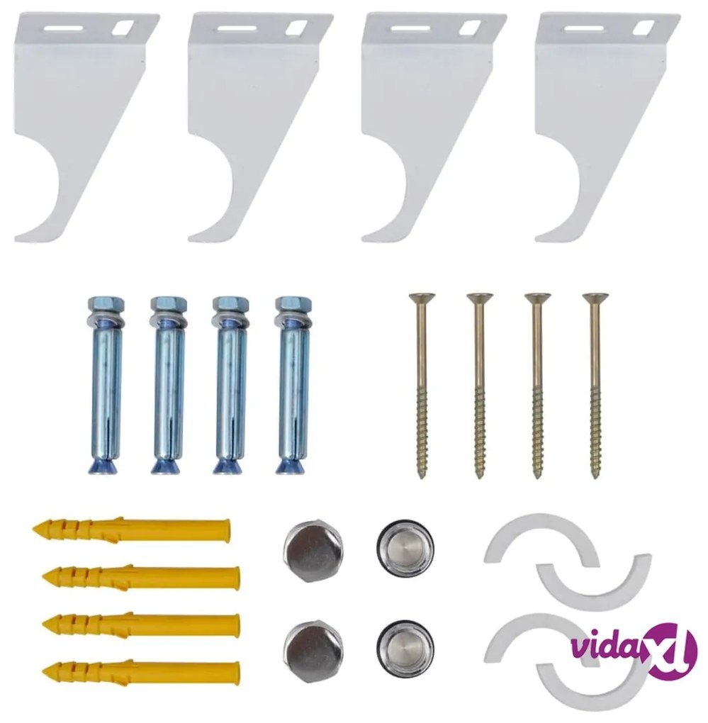 vidaXL Termosifone Radiatore Bianco 542 mm x 900 mm