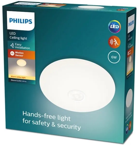 Philips - Lampada LED da soffitto con sensore MAUVE LED/6W/230V
