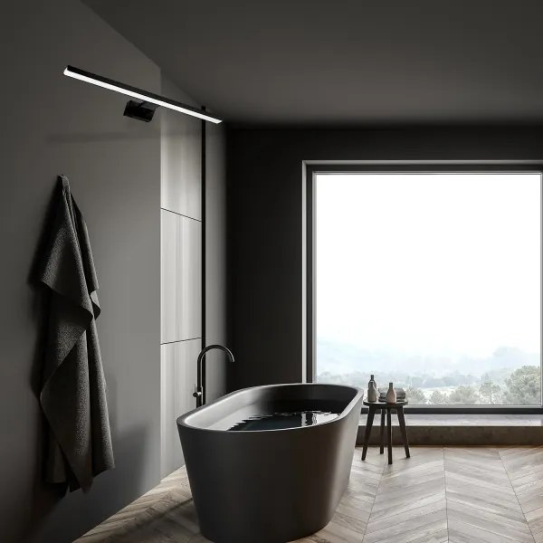 Illuminazione LED per specchio da bagno SHINE BLACK, LED 15W/230V, 80 cm, IP44, nero
