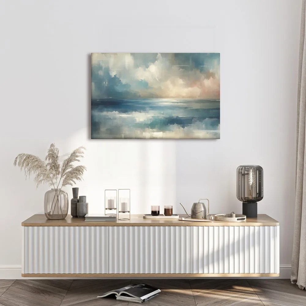 Quadro su tela – Orizzonte astratto dell’oceano