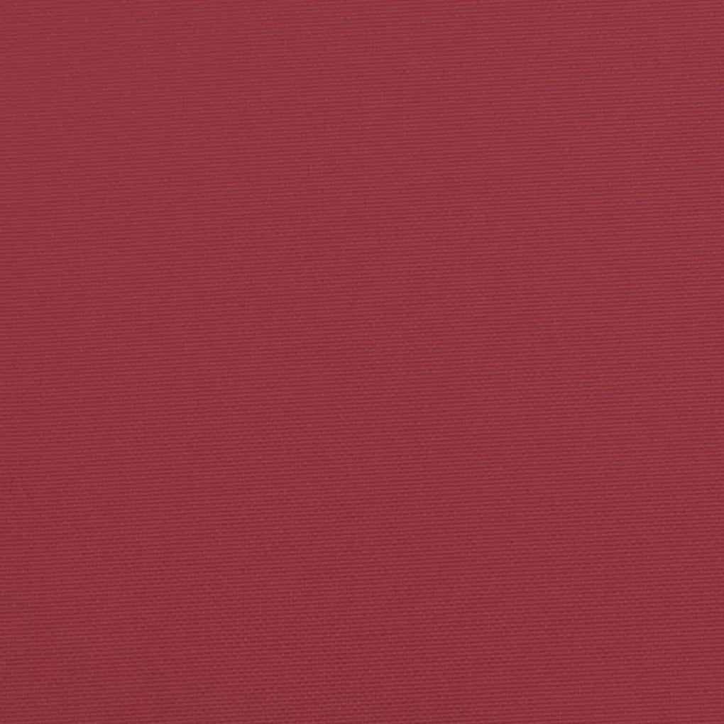 Cuscino per Pallet Rosso Vino 60x40x12 cm in Tessuto