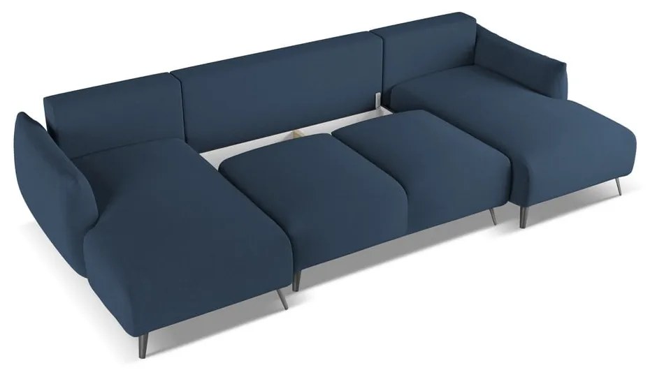 Divano angolare blu Malie – Makamii