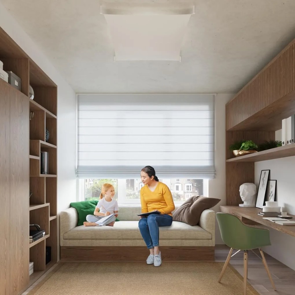 Lampada da Soffitto in Tessuto 2xG13 85W LUNA 1 Bianca